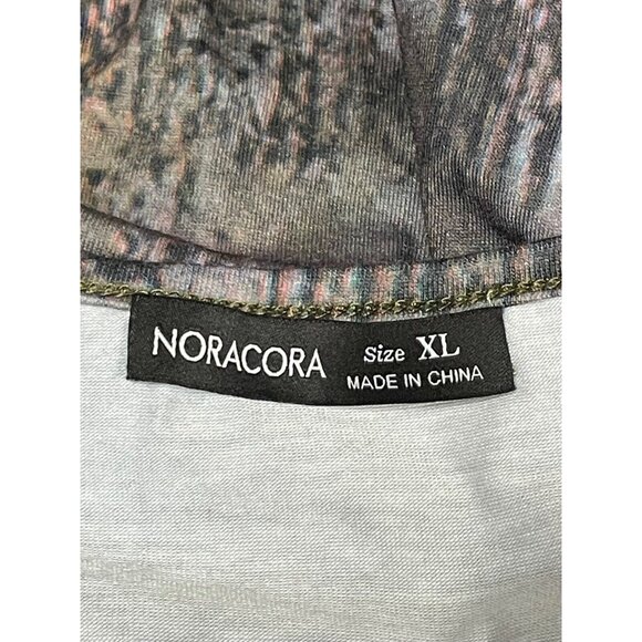 Size XL Noracora Button Cowl Neck Long Sleeved Top Shirt - Picture 2 of 3